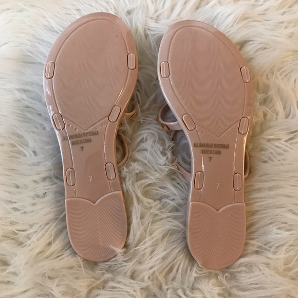 Studded Nude Jelly Sandals - Picture 8 of 10